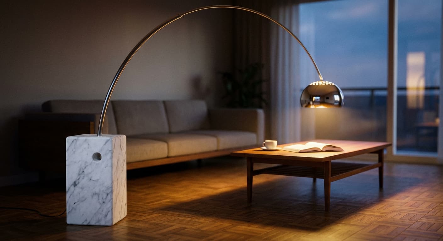 Ein Bogen für das Licht: Wie die Arco-Leuchte Einzug in unsere Wohnzimmer hielt