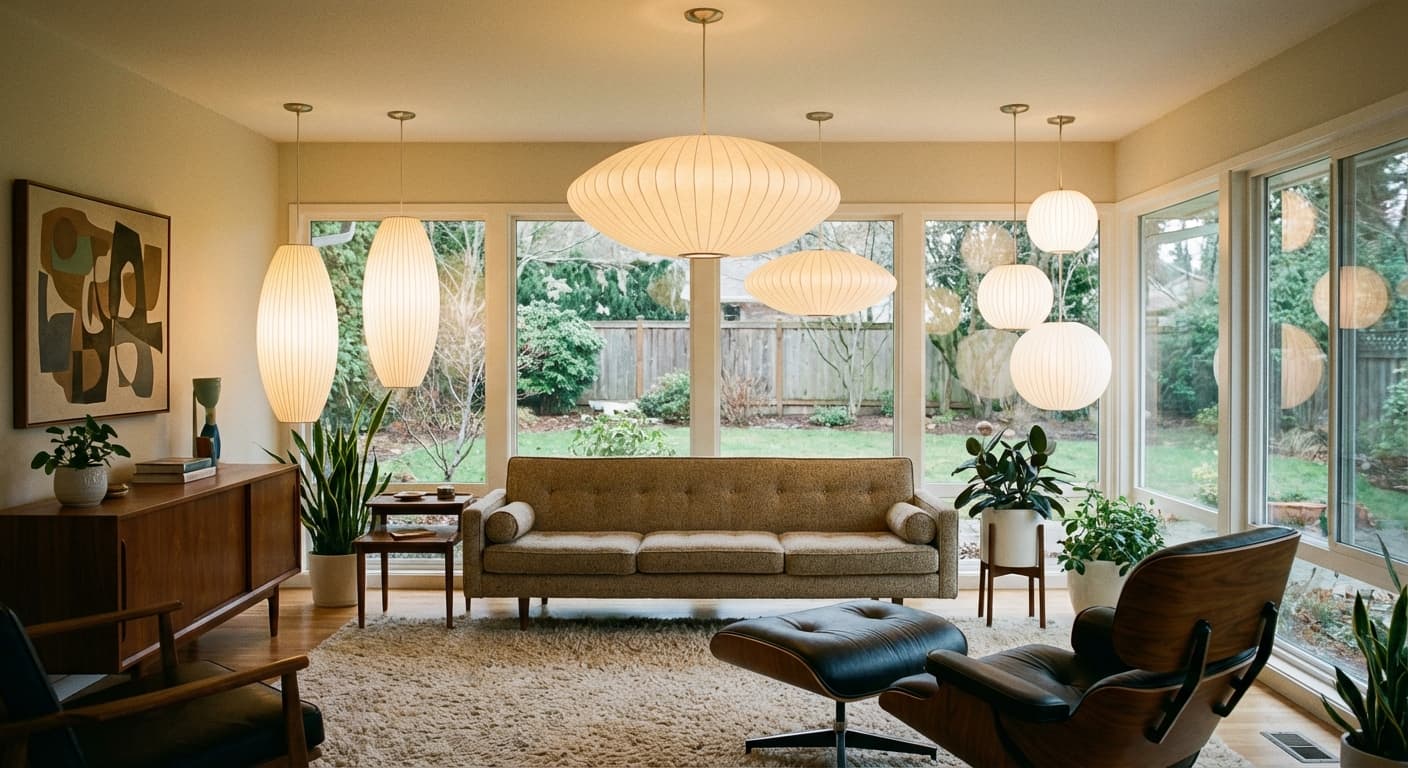 Aus dem Kokon des Militärs: Wie George Nelson mit den Bubble Lamps das Licht weichzeichnete